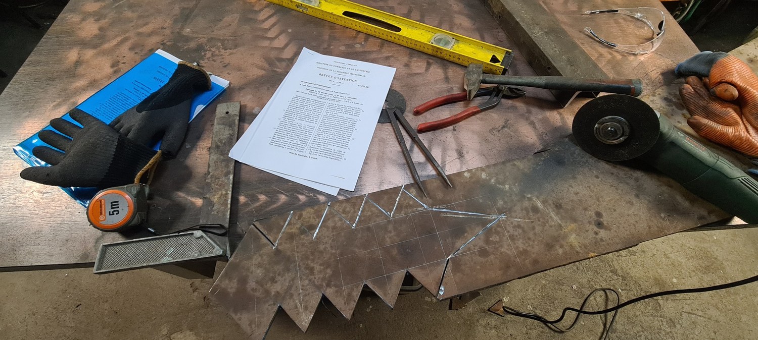 Début de fabrication à partir du brevet
